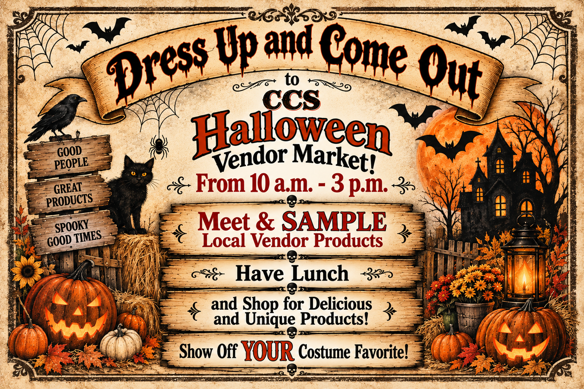 Dress Up And Come Out & Enjoy Our Halloween Vendor Market | 10/31/2026 | 10 a.m. - 3 p.m.