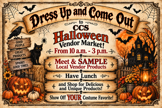 Dress Up And Come Out & Enjoy Our Halloween Vendor Market | 10/31/2026 | 10 a.m. - 3 p.m.