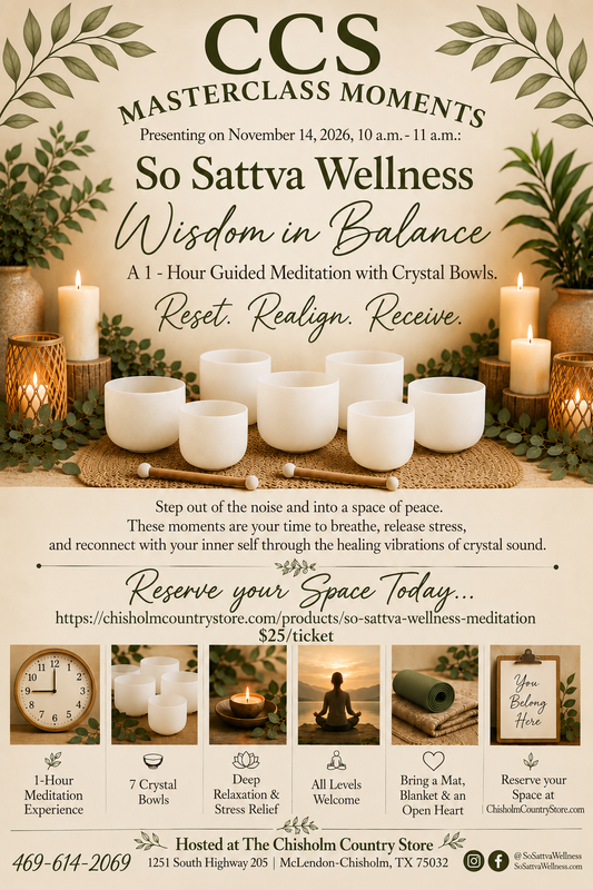 Register Here:  Meditation by So Sattva Wellness | 11/14/2026 | 10 a.m. - 11 a.m.