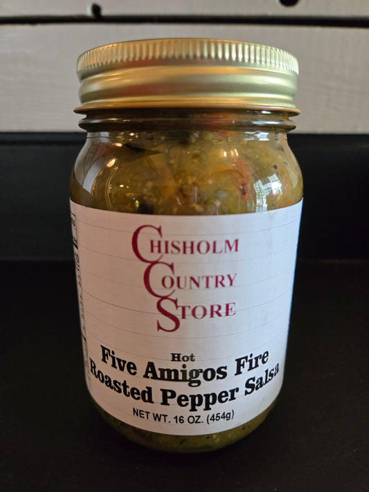 Five Amigos Fire Roasted Pepper Salsa